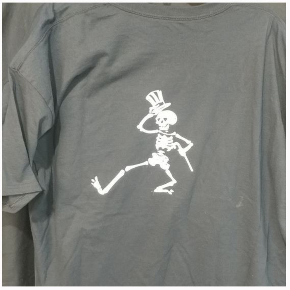 'On the Lot' Grateful Dead inspired Dancing Skeleton Shakedown tshirt
